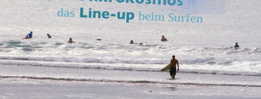 das line-Up beim surfen und Wellenreiten