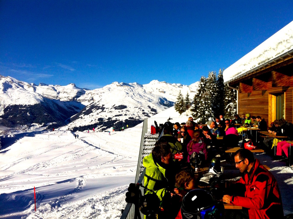snowboarden obersaxen