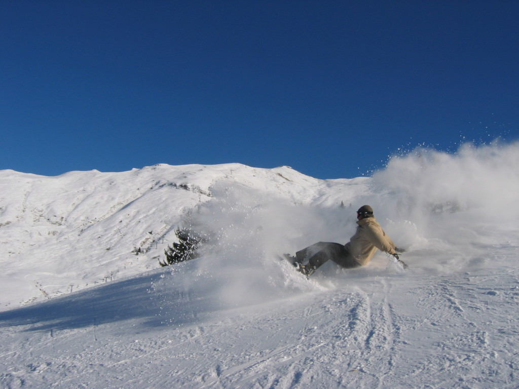 snowboarden in der Schweiz