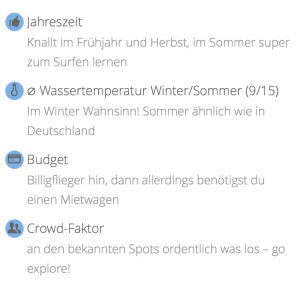 surfen lernen in europa