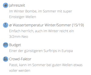 surfen lernen in europa