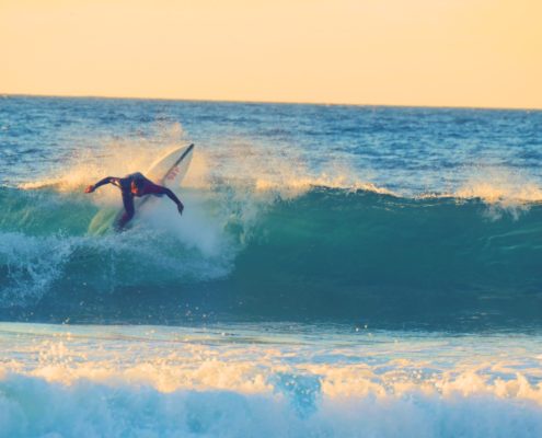 surfen im winter